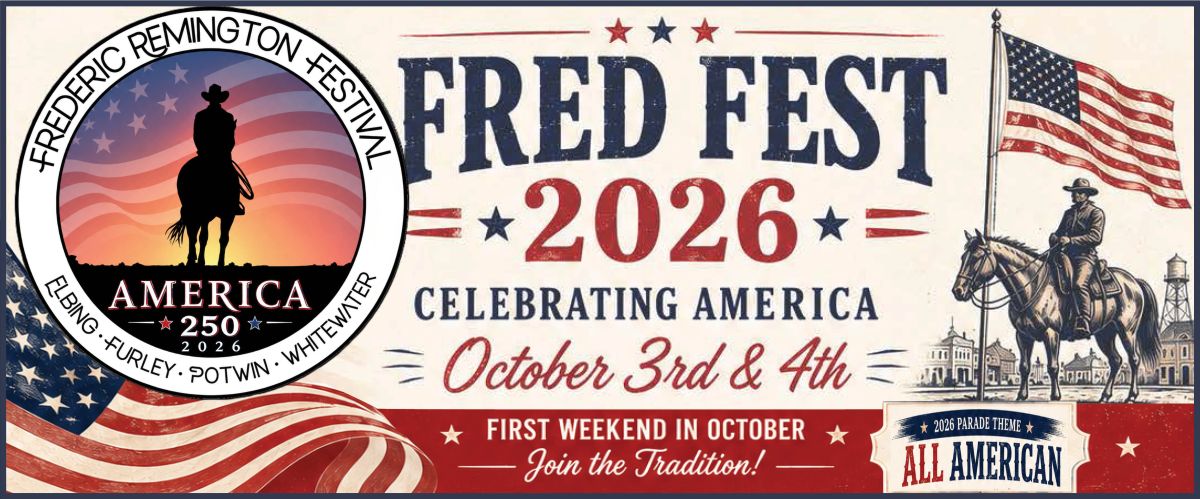 All American Themed Fred Fest, first weekend in October