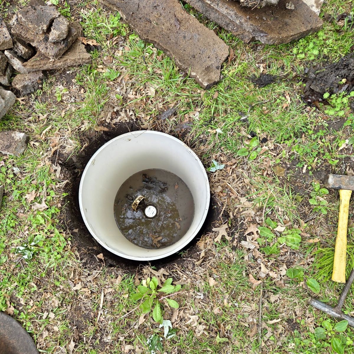 a new meter can replaced a crumbling old can