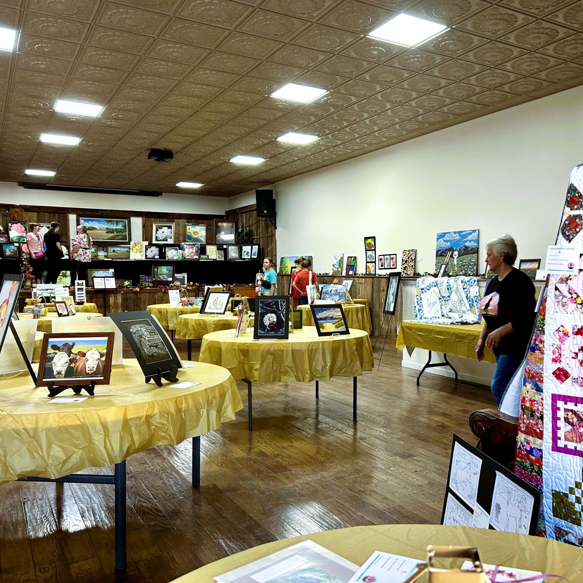 Many artists showed and sold their various styles of artwork