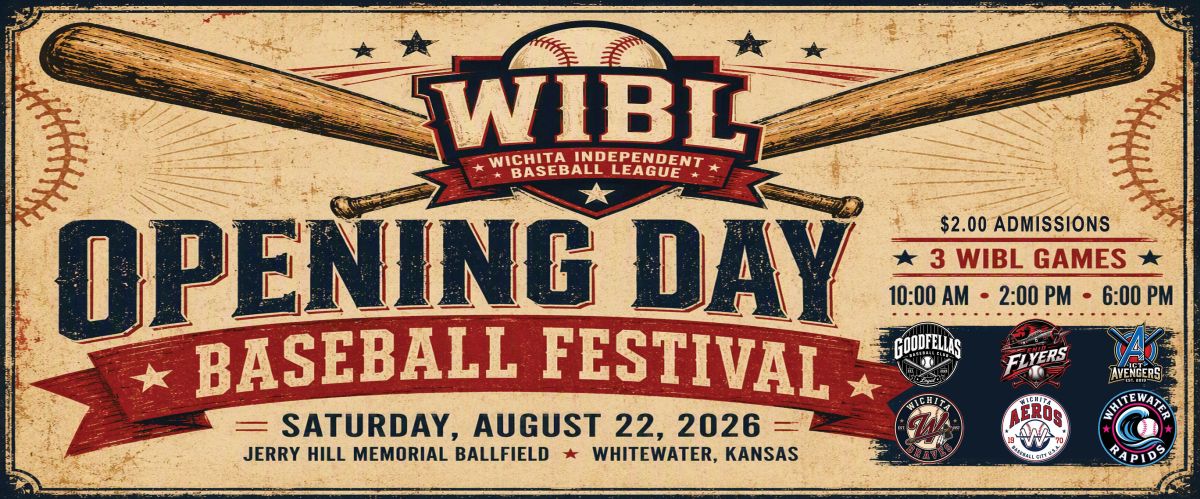 WIBL Baseball Triple Header, Opening Day in Whitewater, August 22