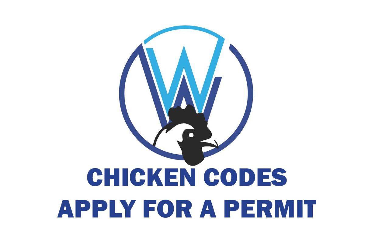 chicken code logo must have a permit