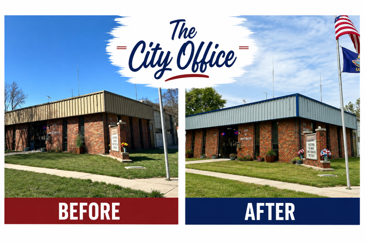 City Office after being painted in 2026