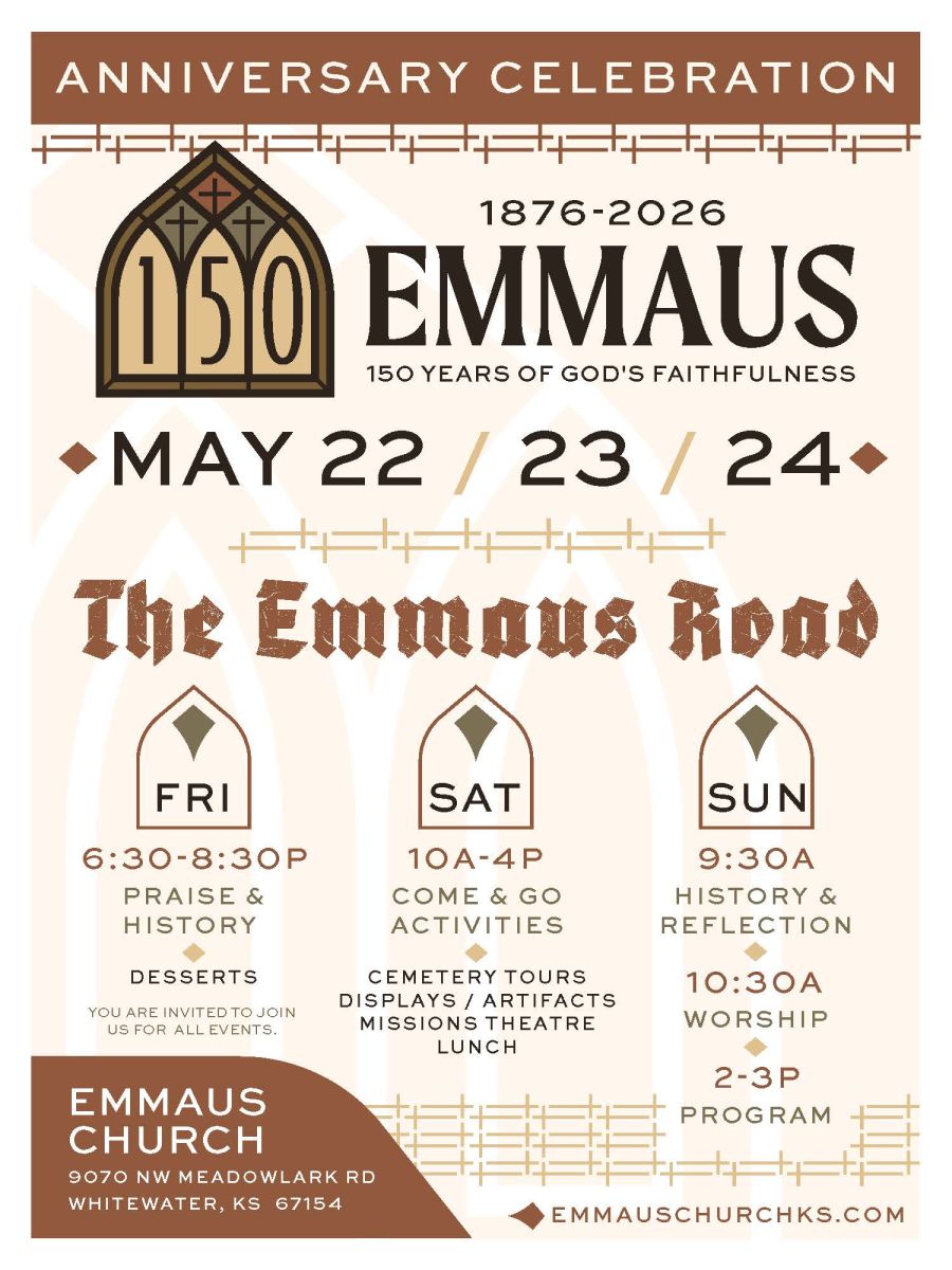 150 Years celebration for Emmaus Church this May 22-24