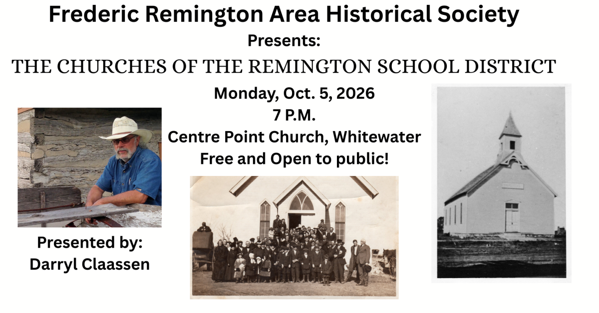 FRAHS presents area churches Oct. 5, 7PM at Centre Point Church