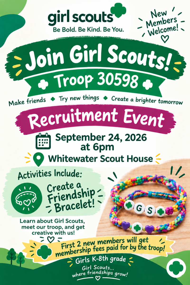 Recruitment Poster, event is Sept. 24 at the Scout House