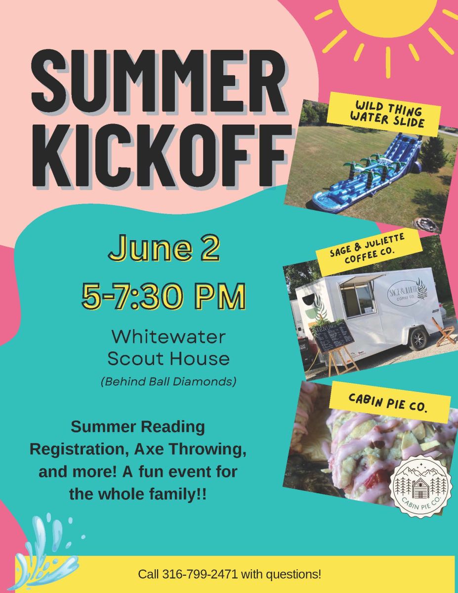 The Library hosts a Summer Kickoff every year, this year is @ the Scout House June 2, 5-7:30p