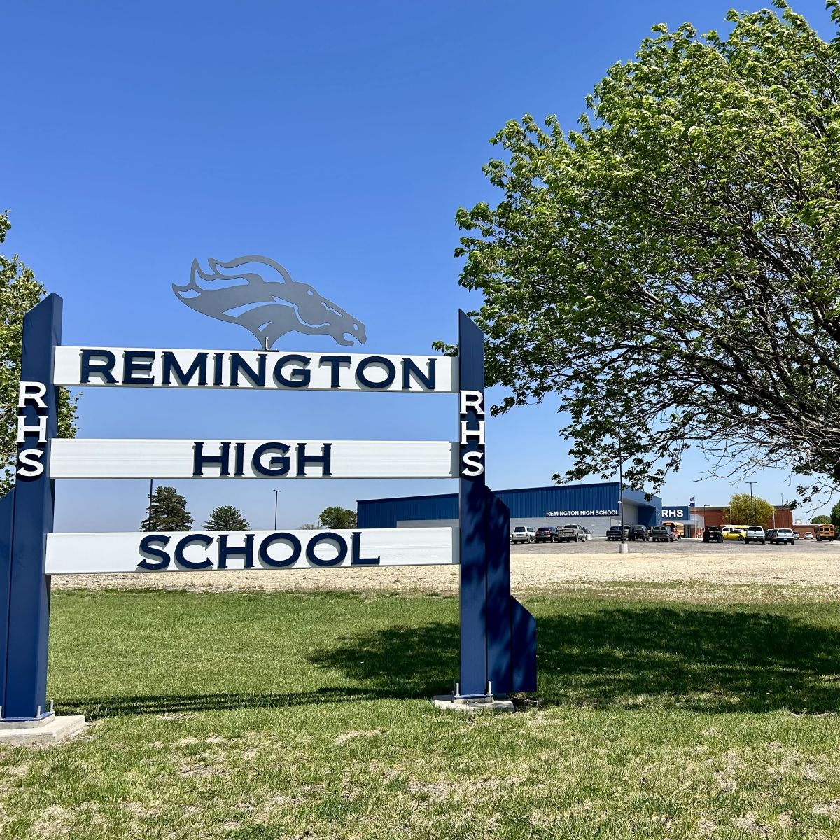 RHS sign with capmus set in the background, this campus is in Brainerd KS