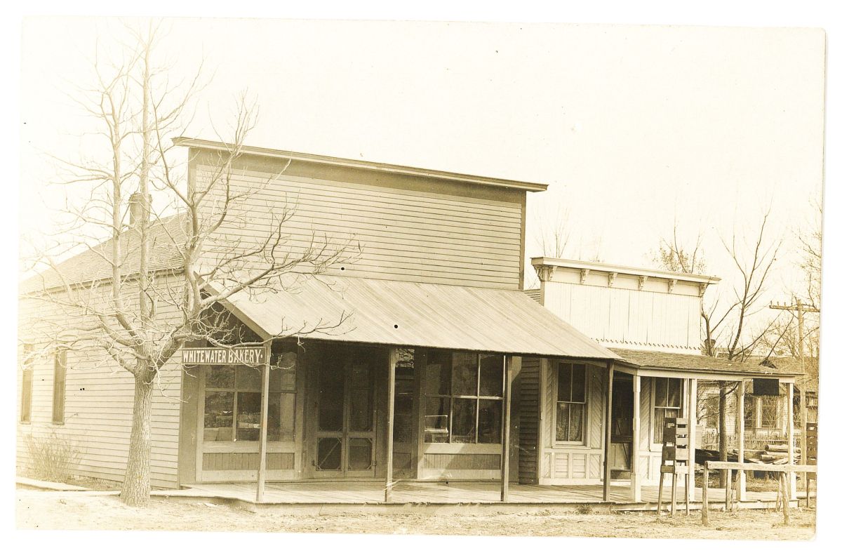 Vintage postcard of a Whitewater Bakery