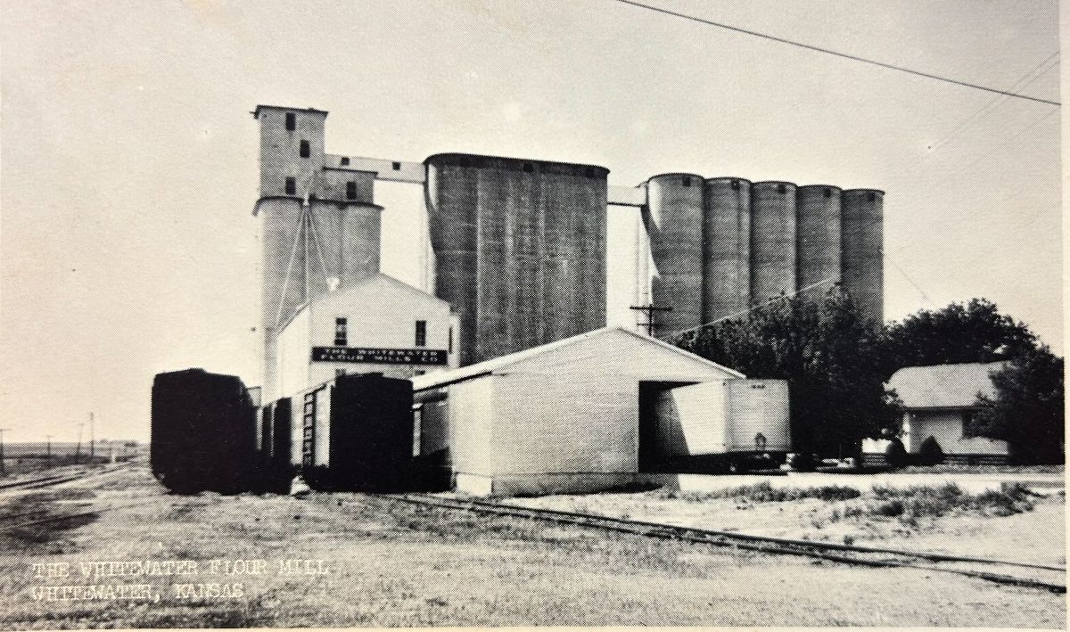 vintage postcard of the old flour mill